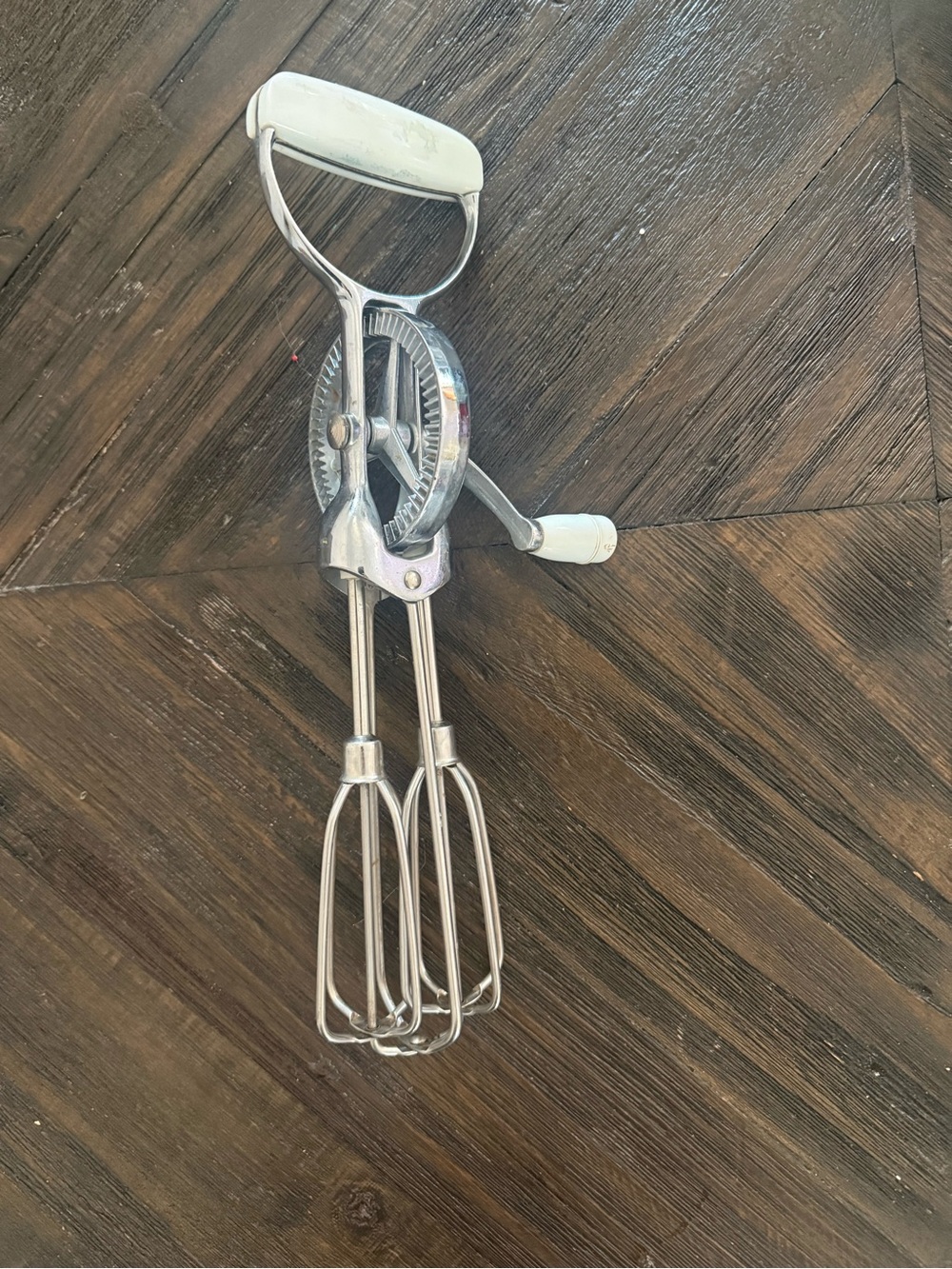 Stainless Steel Mixer Norpro Egg Beater Classic Hand Crank Style 12 inch